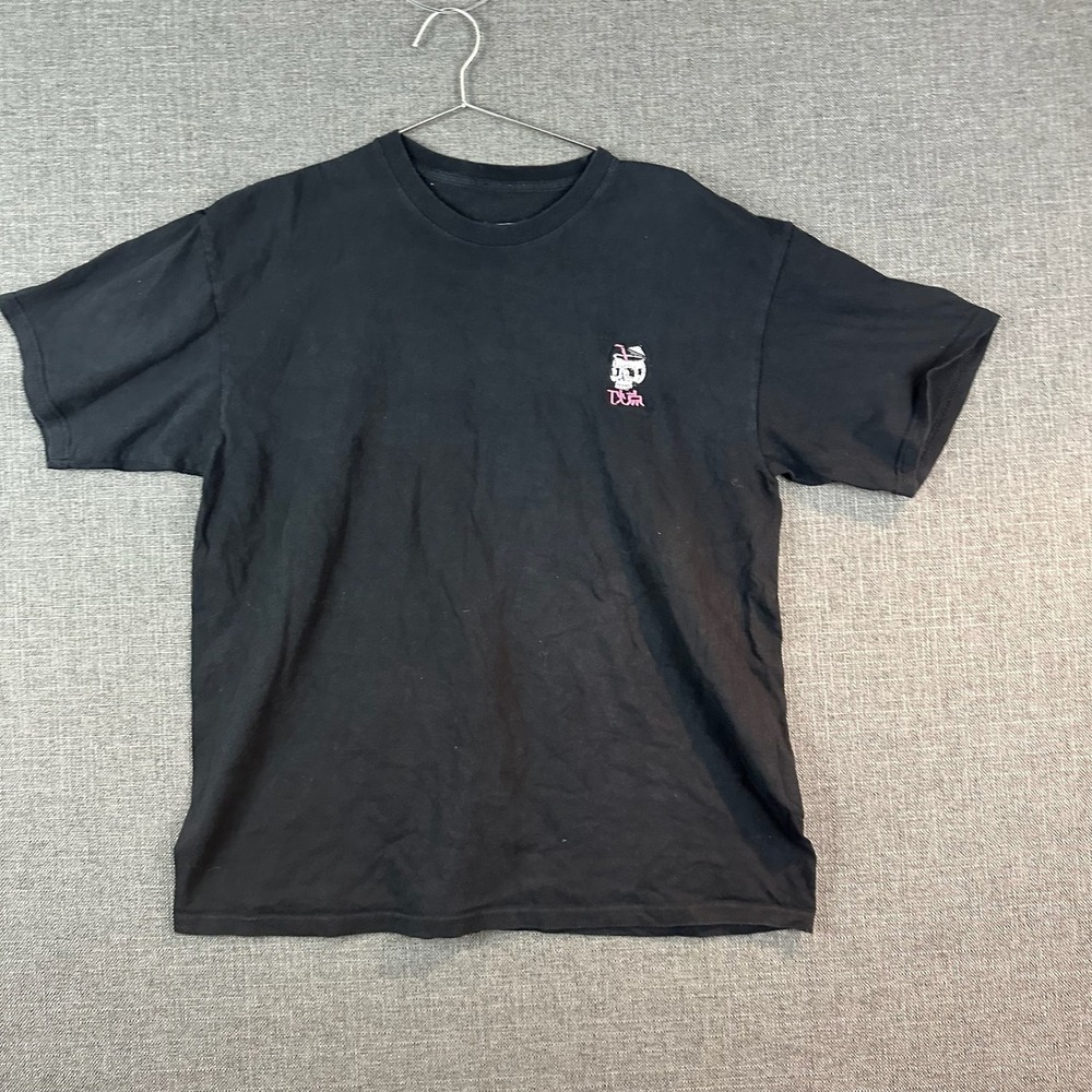 Bailey Apparel XL Black T-Shirt Skull Tokyo Embroidered Graphic‎ Tee